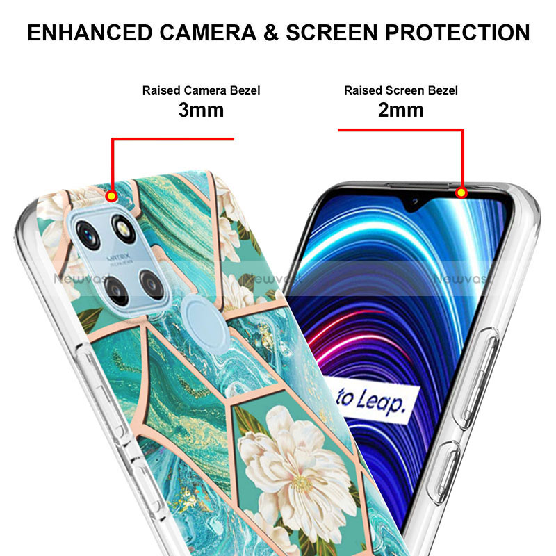 Silicone Candy Rubber Gel Fashionable Pattern Soft Case Cover Y02B for Realme C21Y