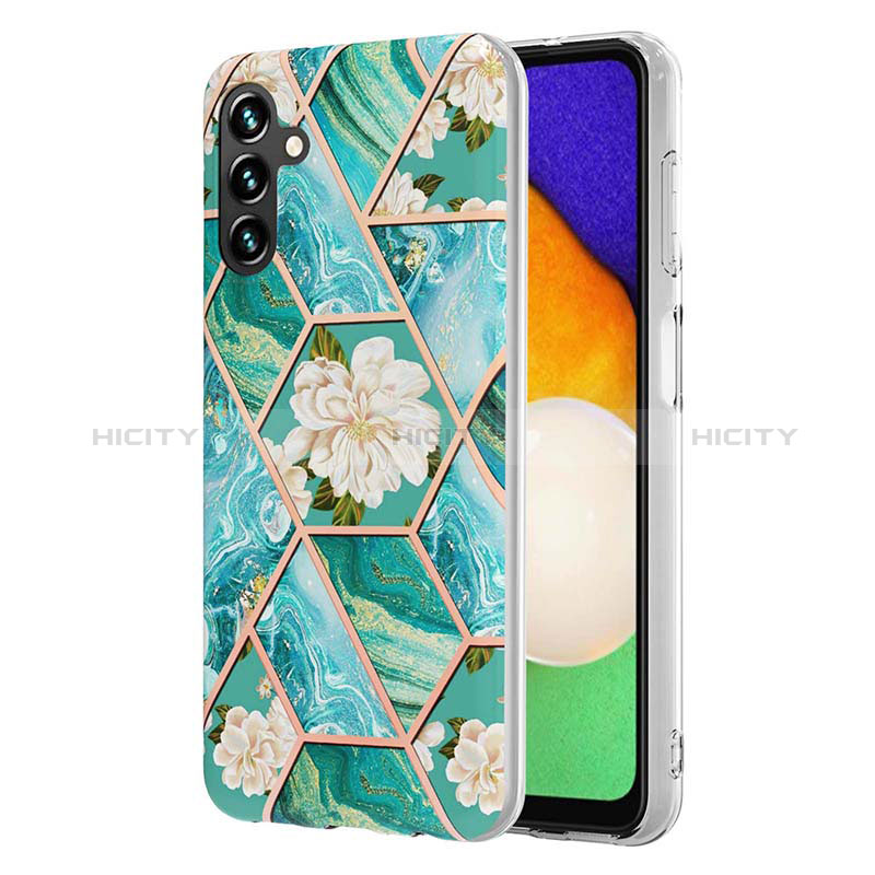 Silicone Candy Rubber Gel Fashionable Pattern Soft Case Cover Y02B for Samsung Galaxy A04s Green