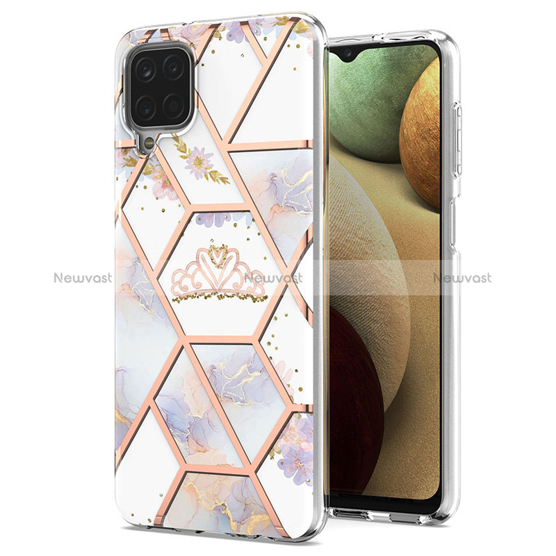 Silicone Candy Rubber Gel Fashionable Pattern Soft Case Cover Y02B for Samsung Galaxy A12 5G