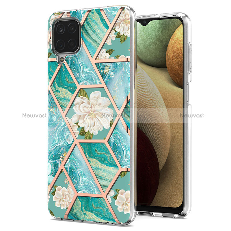 Silicone Candy Rubber Gel Fashionable Pattern Soft Case Cover Y02B for Samsung Galaxy A12 Nacho