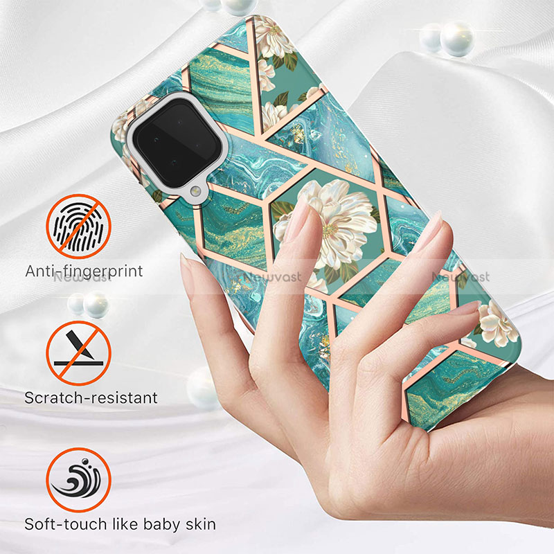 Silicone Candy Rubber Gel Fashionable Pattern Soft Case Cover Y02B for Samsung Galaxy A22 4G
