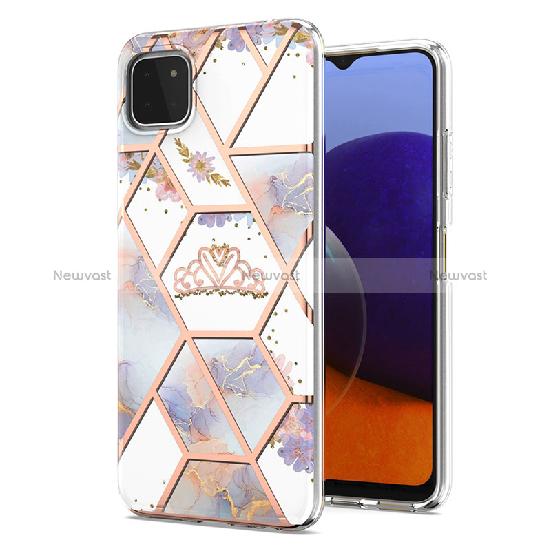 Silicone Candy Rubber Gel Fashionable Pattern Soft Case Cover Y02B for Samsung Galaxy A22s 5G