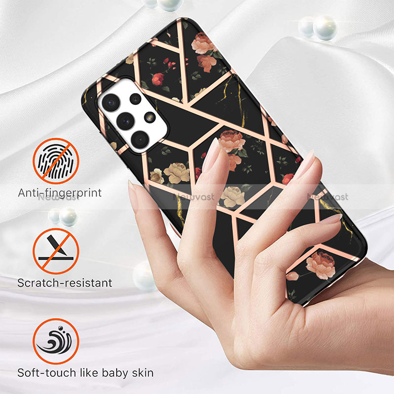 Silicone Candy Rubber Gel Fashionable Pattern Soft Case Cover Y02B for Samsung Galaxy A32 4G