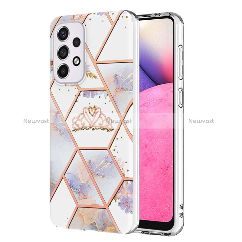 Silicone Candy Rubber Gel Fashionable Pattern Soft Case Cover Y02B for Samsung Galaxy A33 5G