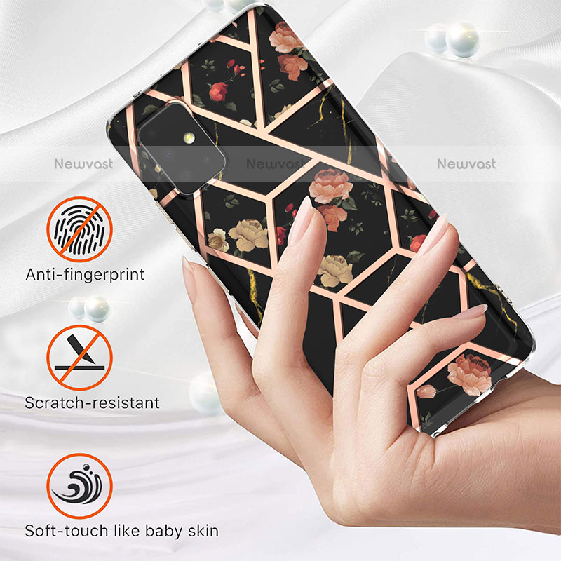 Silicone Candy Rubber Gel Fashionable Pattern Soft Case Cover Y02B for Samsung Galaxy A51 4G