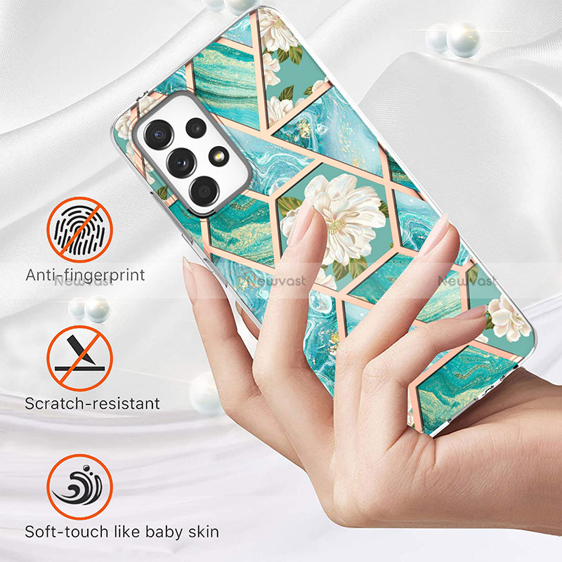 Silicone Candy Rubber Gel Fashionable Pattern Soft Case Cover Y02B for Samsung Galaxy A52s 5G