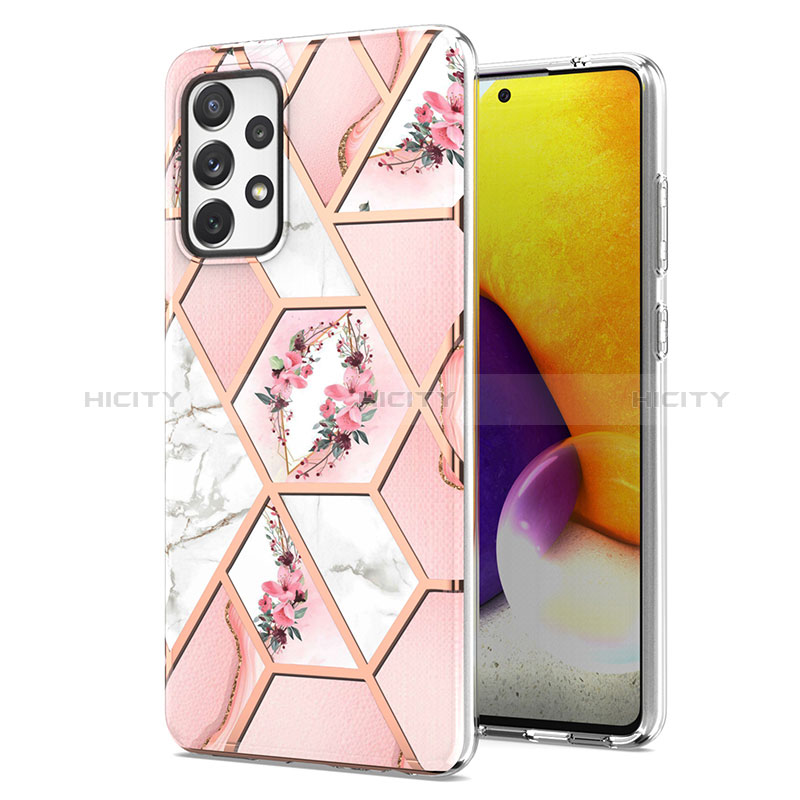 Silicone Candy Rubber Gel Fashionable Pattern Soft Case Cover Y02B for Samsung Galaxy A72 4G