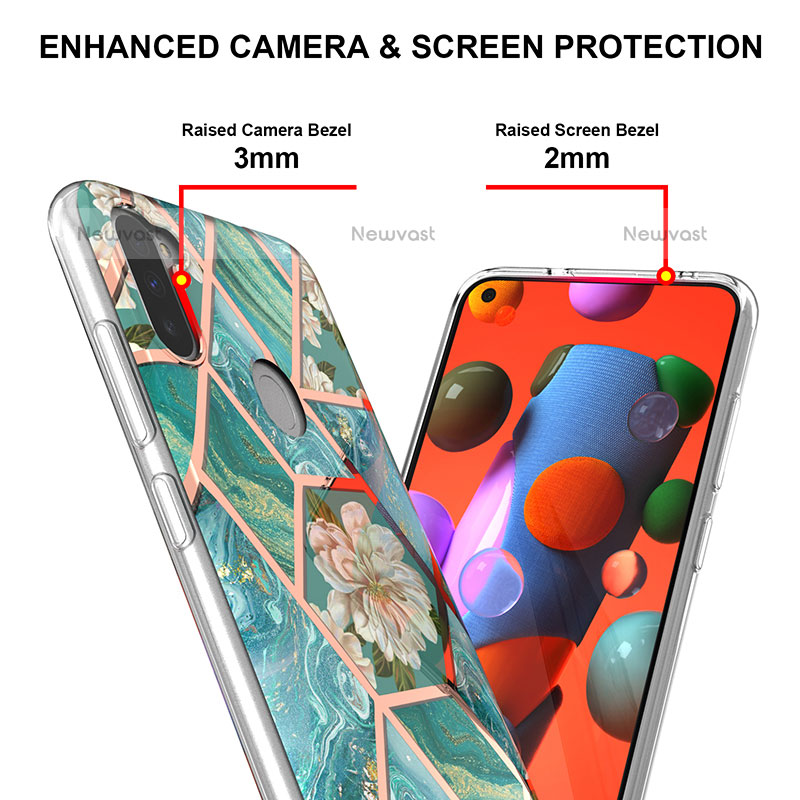 Silicone Candy Rubber Gel Fashionable Pattern Soft Case Cover Y02B for Samsung Galaxy M11