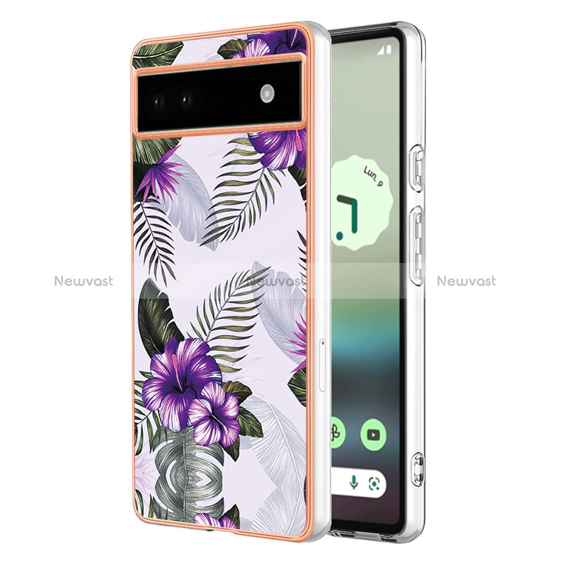 Silicone Candy Rubber Gel Fashionable Pattern Soft Case Cover Y03B for Google Pixel 6a 5G