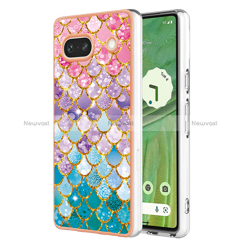 Silicone Candy Rubber Gel Fashionable Pattern Soft Case Cover Y03B for Google Pixel 7a 5G
