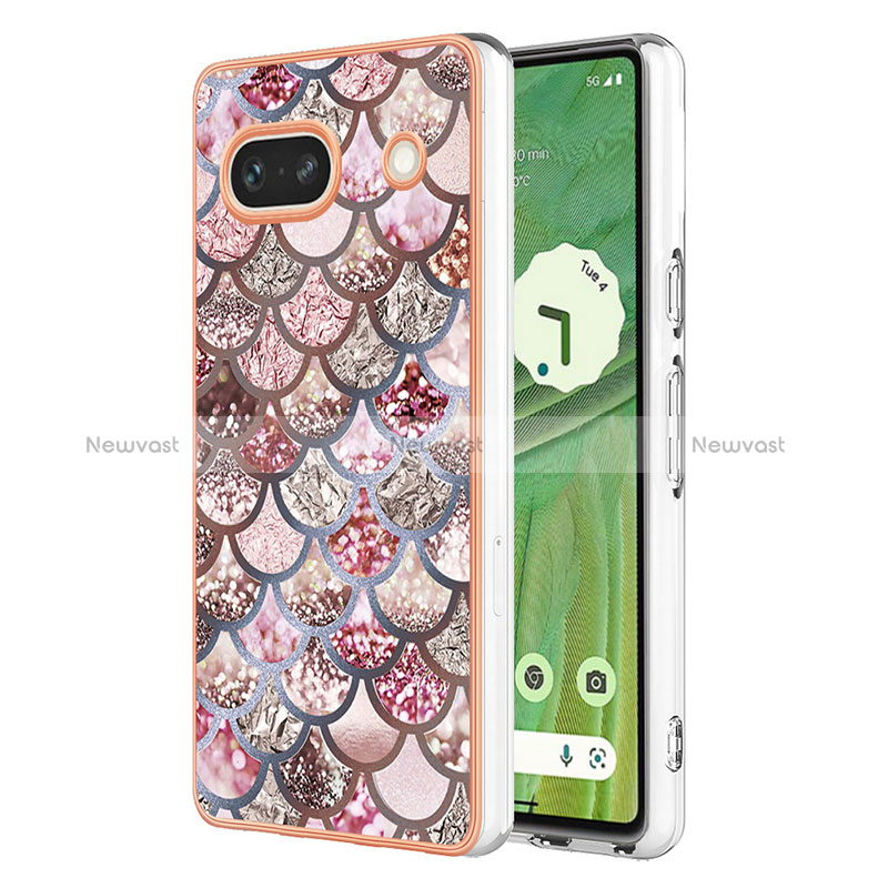 Silicone Candy Rubber Gel Fashionable Pattern Soft Case Cover Y03B for Google Pixel 7a 5G