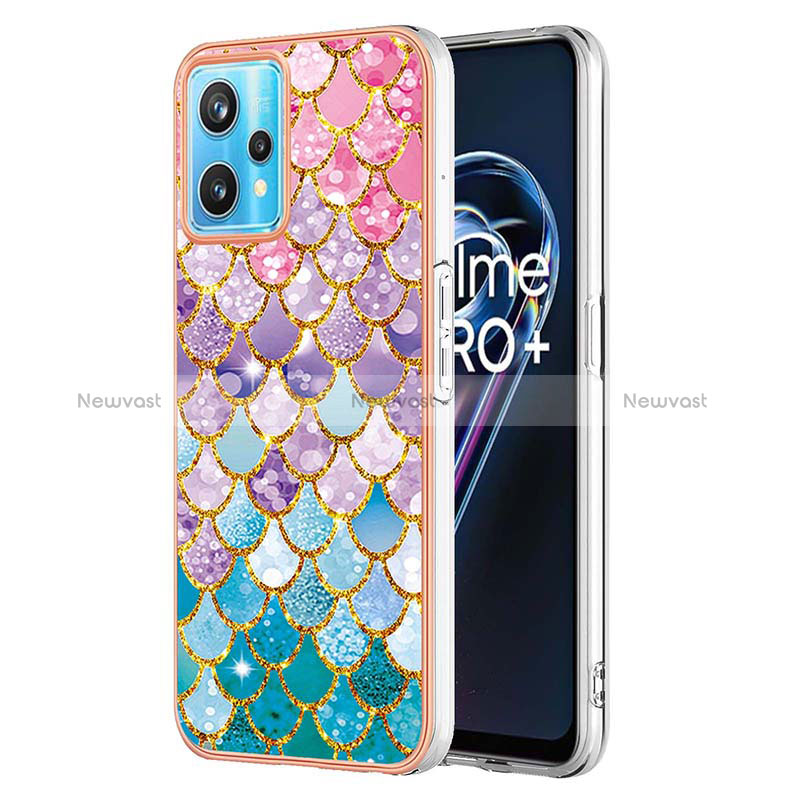 Silicone Candy Rubber Gel Fashionable Pattern Soft Case Cover Y03B for Realme 9 4G Colorful