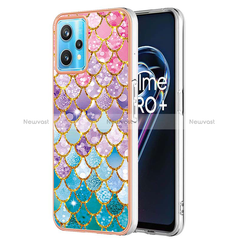 Silicone Candy Rubber Gel Fashionable Pattern Soft Case Cover Y03B for Realme 9 5G Colorful