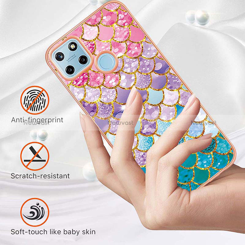 Silicone Candy Rubber Gel Fashionable Pattern Soft Case Cover Y03B for Realme C21Y