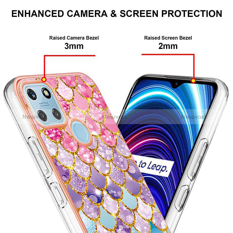 Silicone Candy Rubber Gel Fashionable Pattern Soft Case Cover Y03B for Realme C21Y