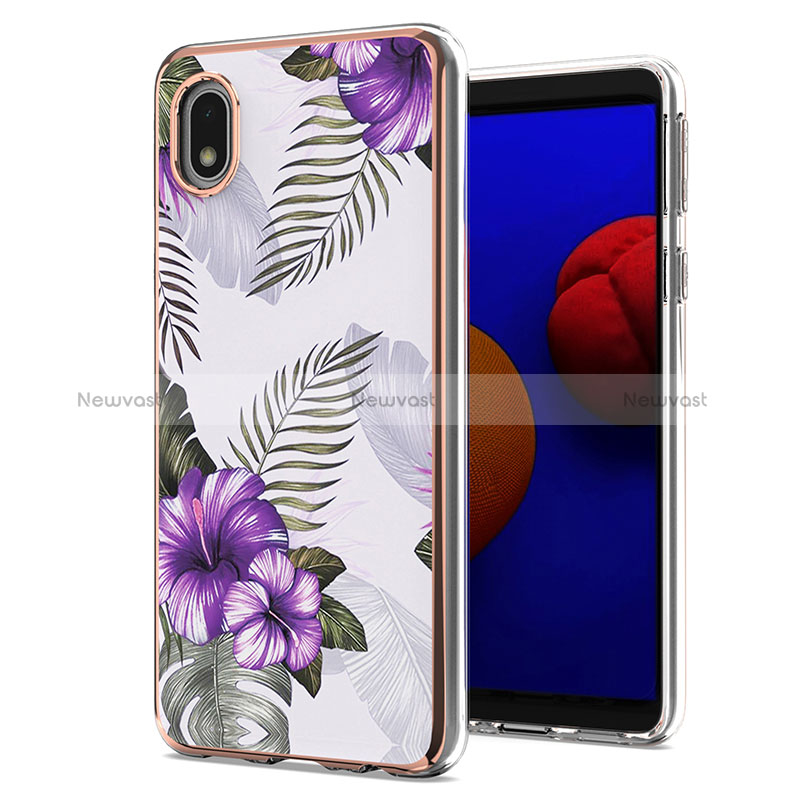 Silicone Candy Rubber Gel Fashionable Pattern Soft Case Cover Y03B for Samsung Galaxy A01 Core