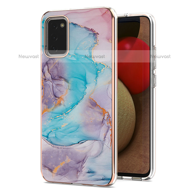 Silicone Candy Rubber Gel Fashionable Pattern Soft Case Cover Y03B for Samsung Galaxy A02s