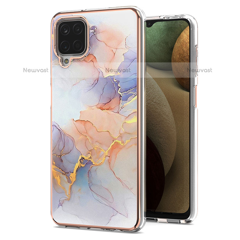 Silicone Candy Rubber Gel Fashionable Pattern Soft Case Cover Y03B for Samsung Galaxy A12