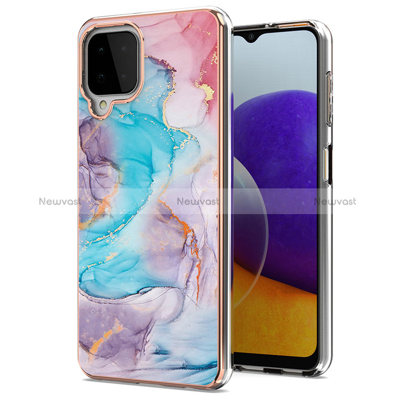 Silicone Candy Rubber Gel Fashionable Pattern Soft Case Cover Y03B for Samsung Galaxy A22 4G