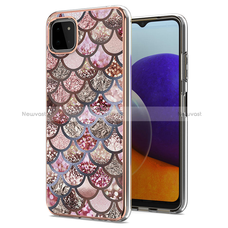 Silicone Candy Rubber Gel Fashionable Pattern Soft Case Cover Y03B for Samsung Galaxy A22 5G