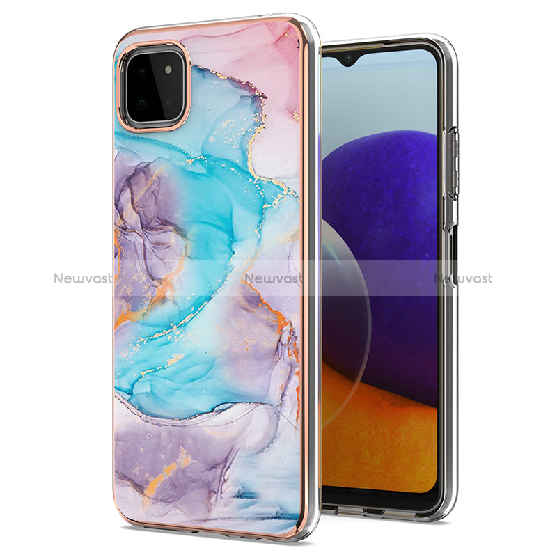 Silicone Candy Rubber Gel Fashionable Pattern Soft Case Cover Y03B for Samsung Galaxy A22s 5G