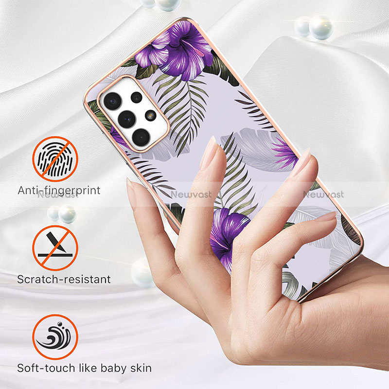Silicone Candy Rubber Gel Fashionable Pattern Soft Case Cover Y03B for Samsung Galaxy A32 4G