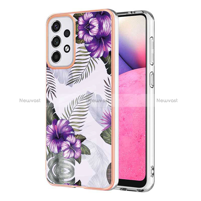 Silicone Candy Rubber Gel Fashionable Pattern Soft Case Cover Y03B for Samsung Galaxy A33 5G