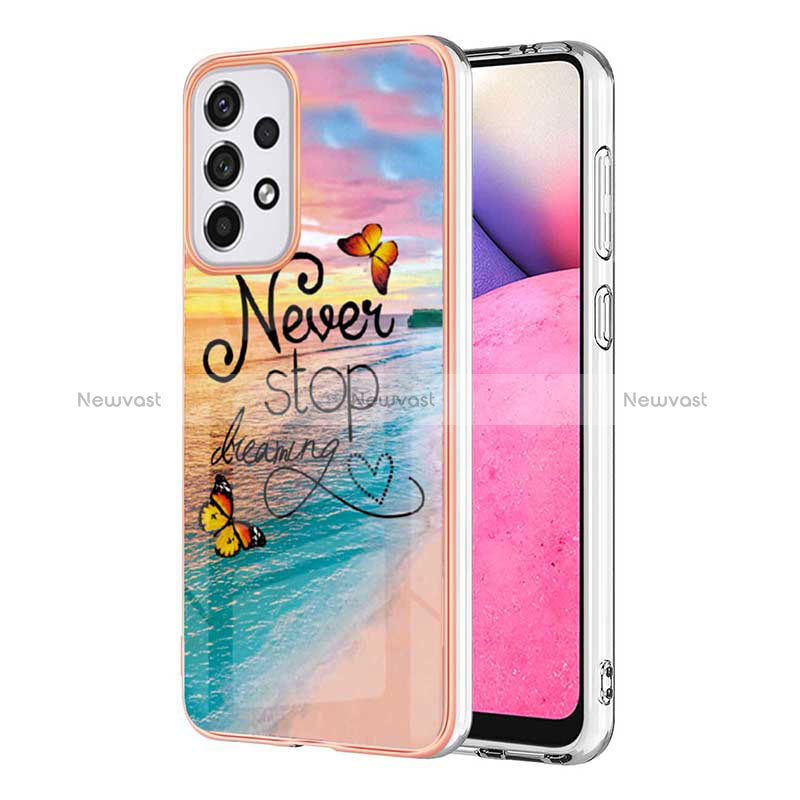 Silicone Candy Rubber Gel Fashionable Pattern Soft Case Cover Y03B for Samsung Galaxy A33 5G Mixed