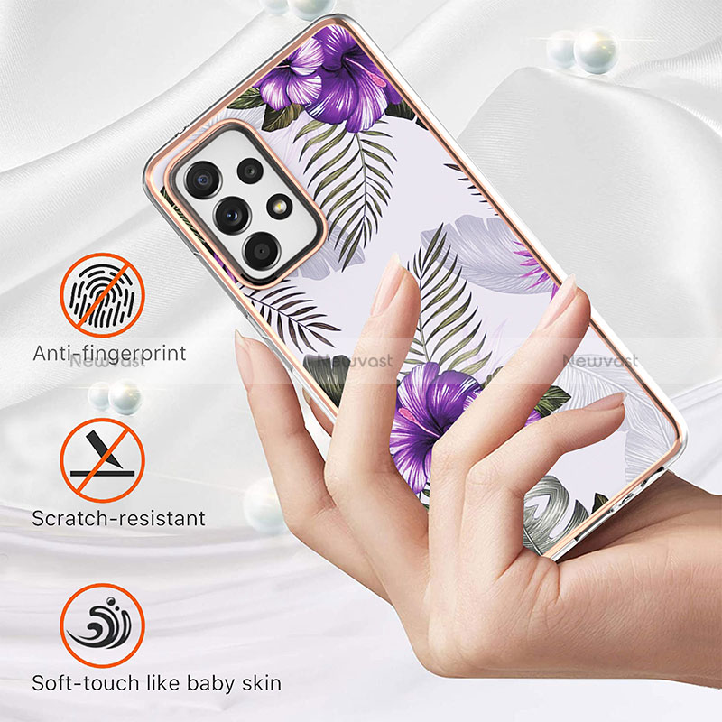 Silicone Candy Rubber Gel Fashionable Pattern Soft Case Cover Y03B for Samsung Galaxy A52 4G