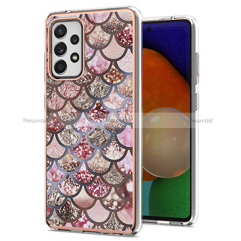 Silicone Candy Rubber Gel Fashionable Pattern Soft Case Cover Y03B for Samsung Galaxy A52 5G