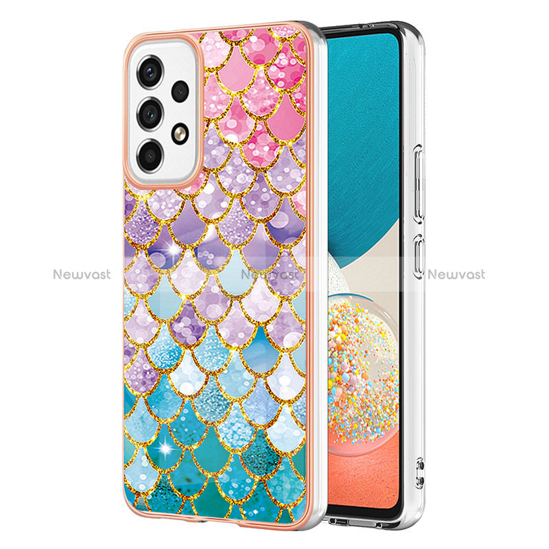 Silicone Candy Rubber Gel Fashionable Pattern Soft Case Cover Y03B for Samsung Galaxy A53 5G Colorful