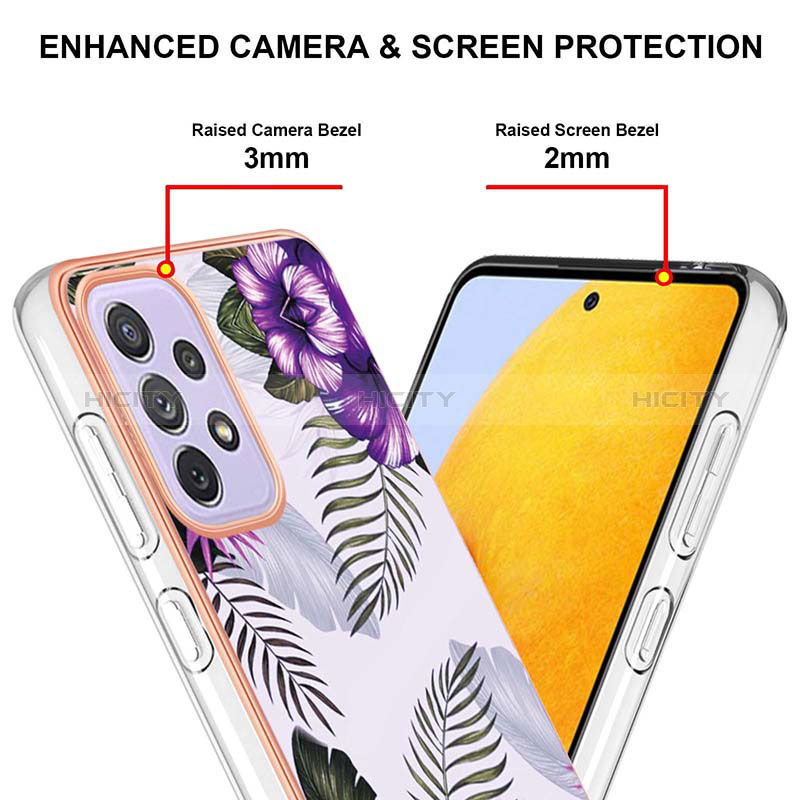 Silicone Candy Rubber Gel Fashionable Pattern Soft Case Cover Y03B for Samsung Galaxy A73 5G