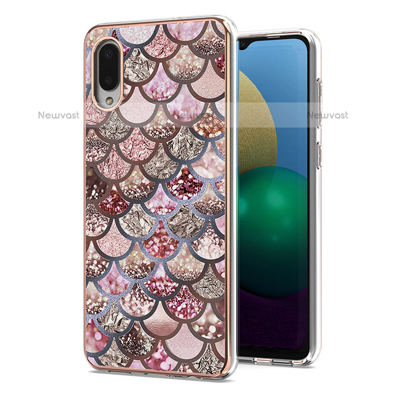 Silicone Candy Rubber Gel Fashionable Pattern Soft Case Cover Y03B for Samsung Galaxy M02