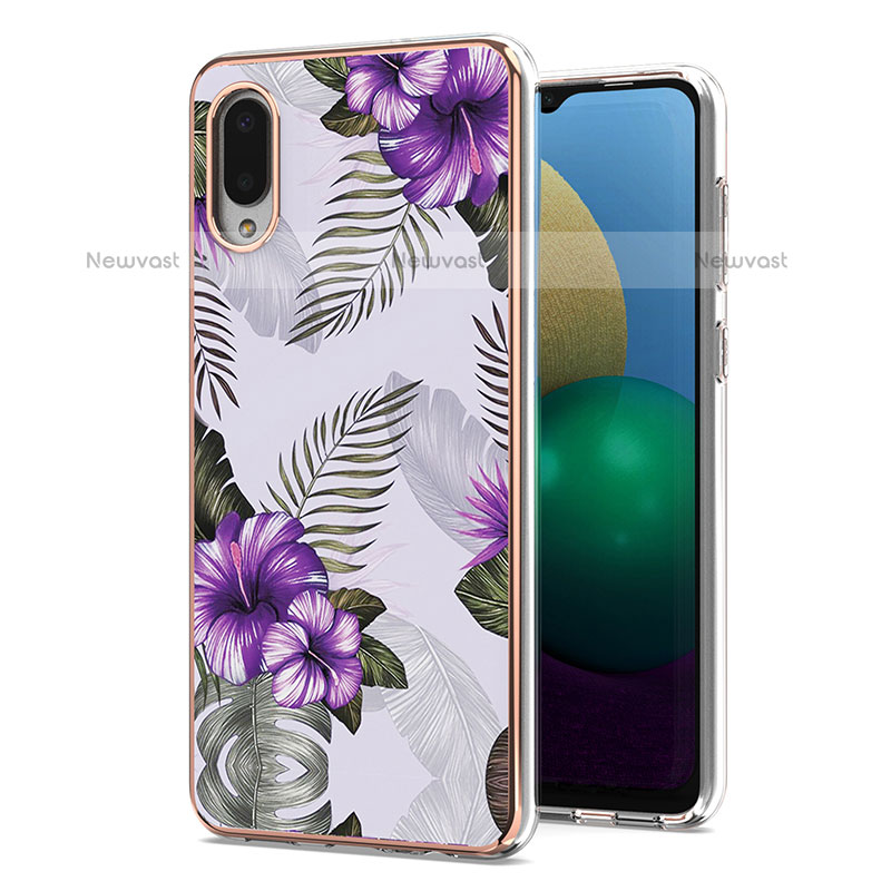 Silicone Candy Rubber Gel Fashionable Pattern Soft Case Cover Y03B for Samsung Galaxy M02