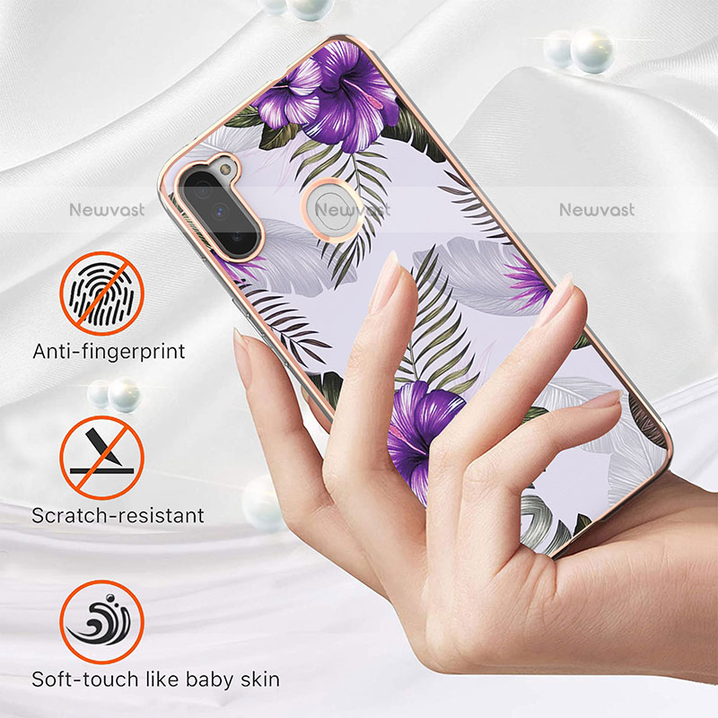 Silicone Candy Rubber Gel Fashionable Pattern Soft Case Cover Y03B for Samsung Galaxy M11