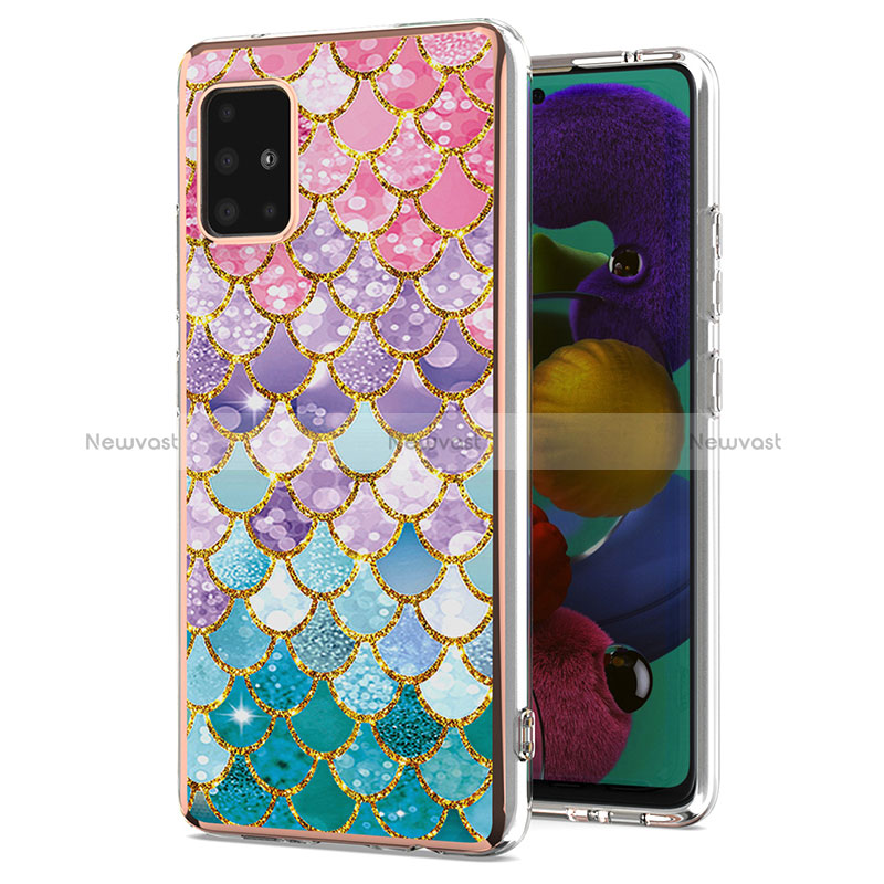 Silicone Candy Rubber Gel Fashionable Pattern Soft Case Cover Y03B for Samsung Galaxy M40S Colorful