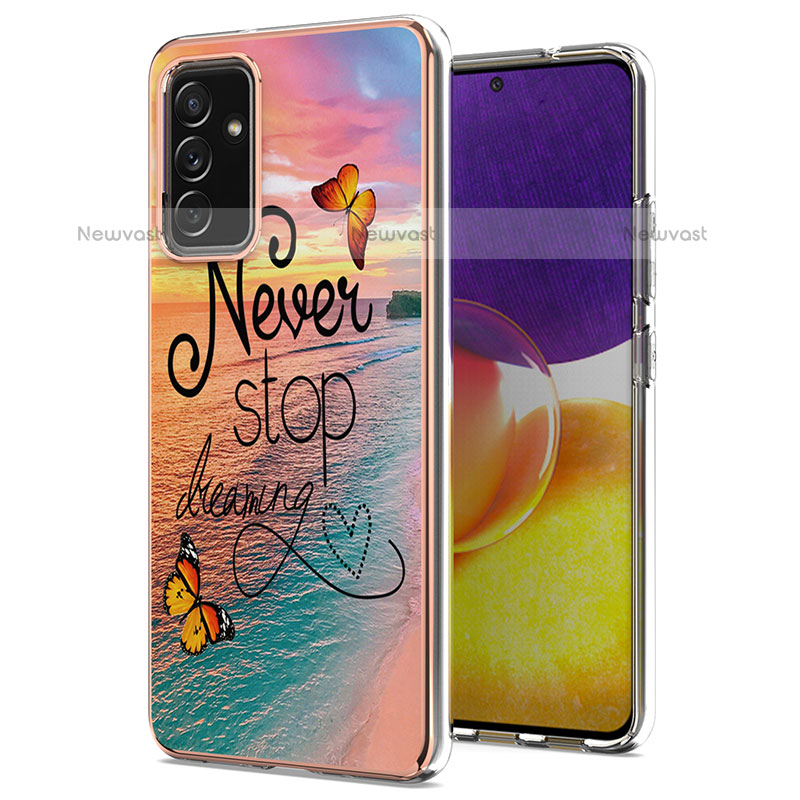 Silicone Candy Rubber Gel Fashionable Pattern Soft Case Cover Y03B for Samsung Galaxy Quantum2 5G Mixed