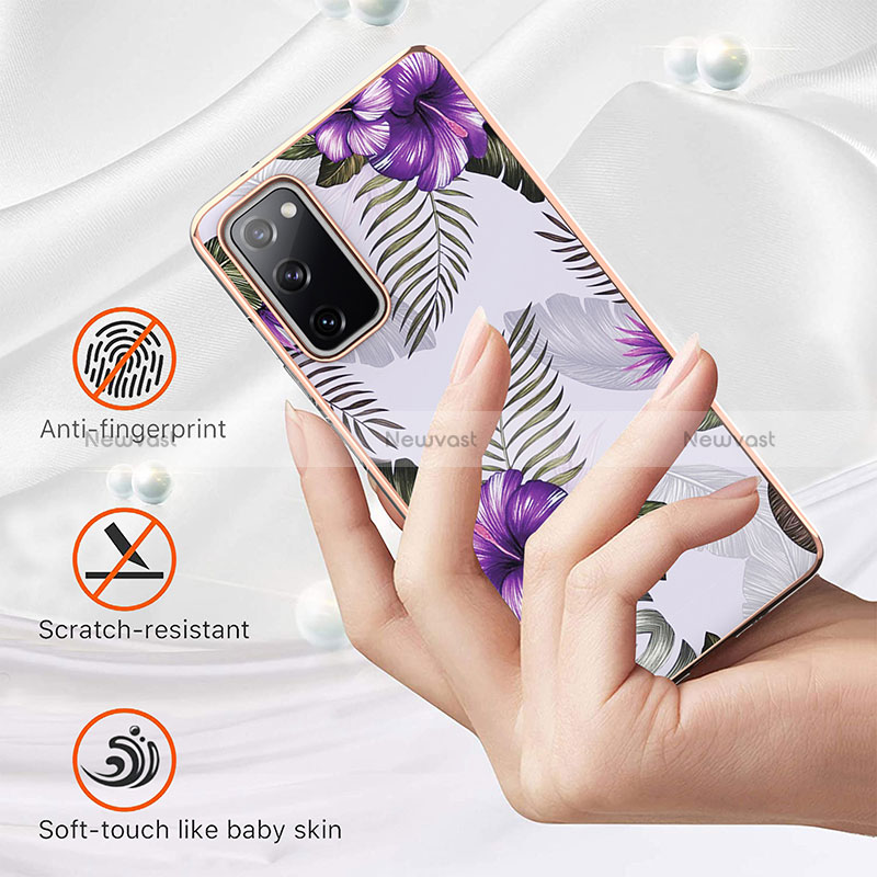 Silicone Candy Rubber Gel Fashionable Pattern Soft Case Cover Y03B for Samsung Galaxy S20 FE 4G