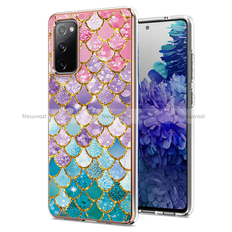 Silicone Candy Rubber Gel Fashionable Pattern Soft Case Cover Y03B for Samsung Galaxy S20 Lite 5G Colorful