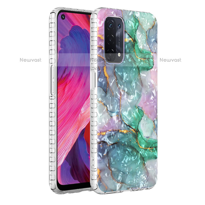 Silicone Candy Rubber Gel Fashionable Pattern Soft Case Cover Y04B for Oppo A93 5G