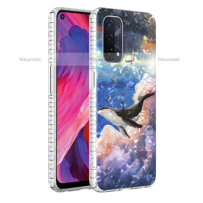 Silicone Candy Rubber Gel Fashionable Pattern Soft Case Cover Y04B for Oppo A93 5G Mixed