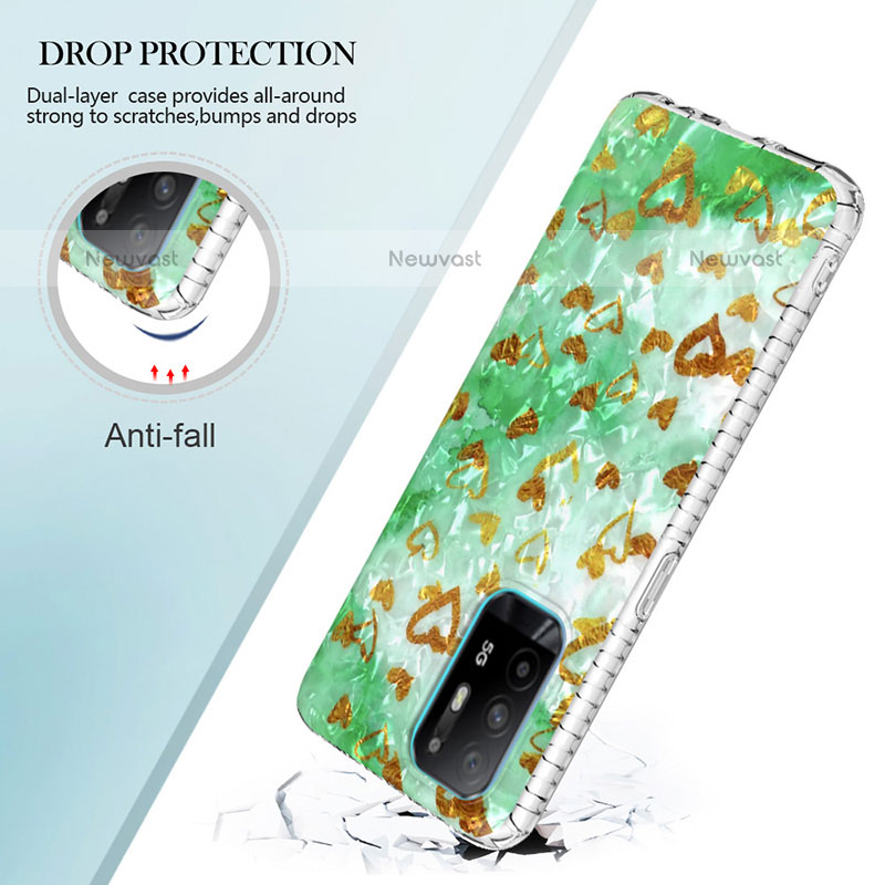 Silicone Candy Rubber Gel Fashionable Pattern Soft Case Cover Y04B for Oppo A94 4G