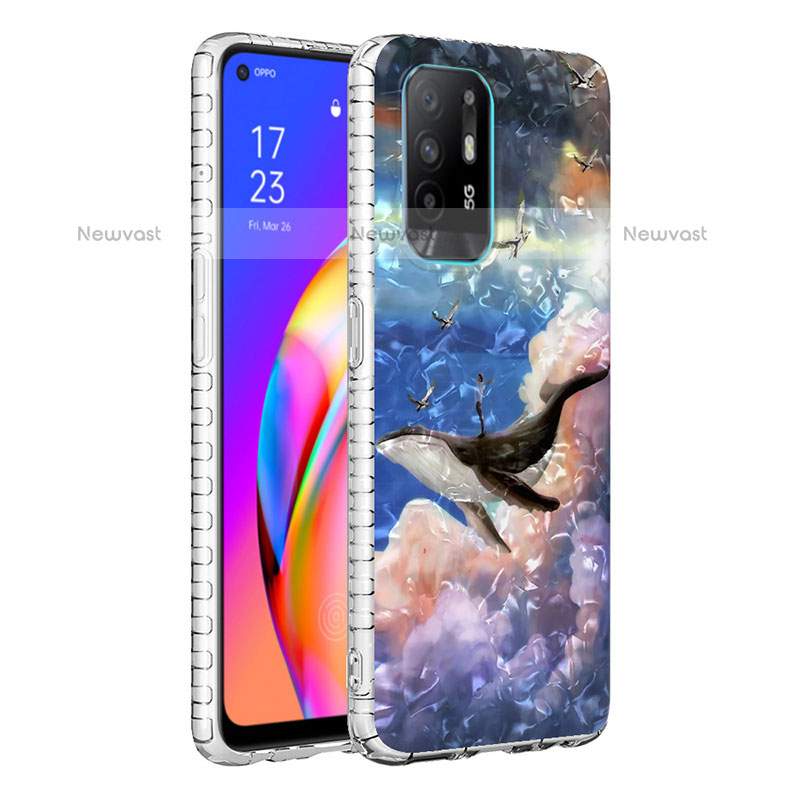 Silicone Candy Rubber Gel Fashionable Pattern Soft Case Cover Y04B for Oppo F19 Pro Mixed