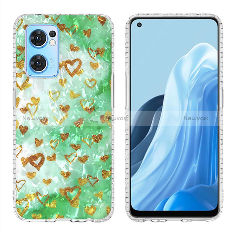 Silicone Candy Rubber Gel Fashionable Pattern Soft Case Cover Y04B for Oppo Find X5 Lite 5G