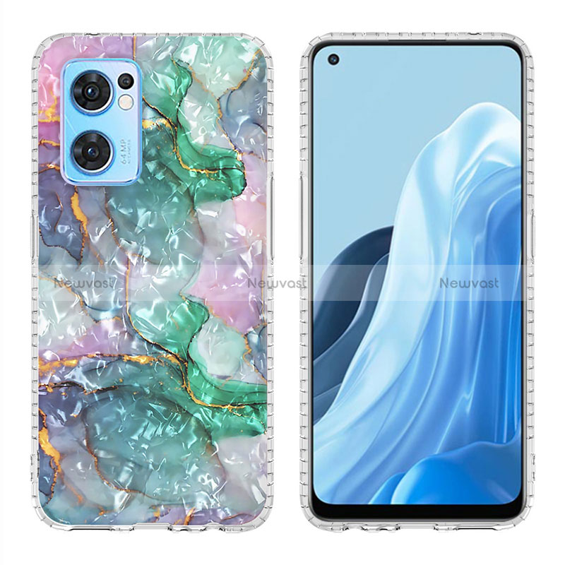 Silicone Candy Rubber Gel Fashionable Pattern Soft Case Cover Y04B for Oppo Find X5 Lite 5G