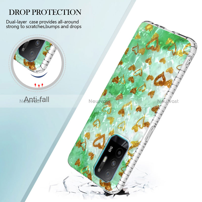 Silicone Candy Rubber Gel Fashionable Pattern Soft Case Cover Y04B for Oppo Reno5 Lite