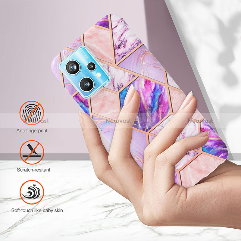 Silicone Candy Rubber Gel Fashionable Pattern Soft Case Cover Y04B for Realme Q5 5G