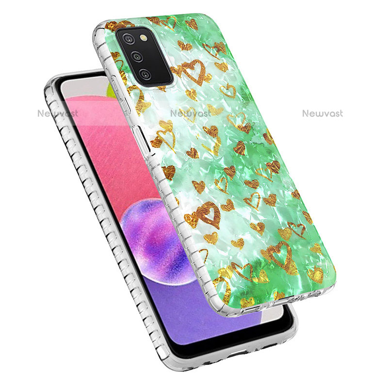 Silicone Candy Rubber Gel Fashionable Pattern Soft Case Cover Y04B for Samsung Galaxy A02s