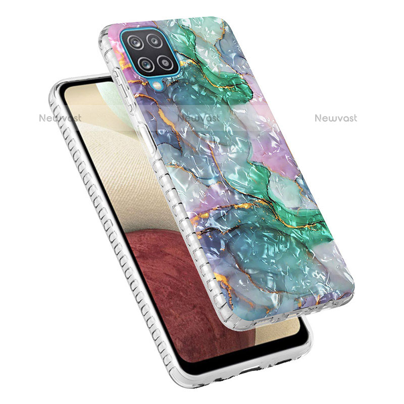 Silicone Candy Rubber Gel Fashionable Pattern Soft Case Cover Y04B for Samsung Galaxy A12