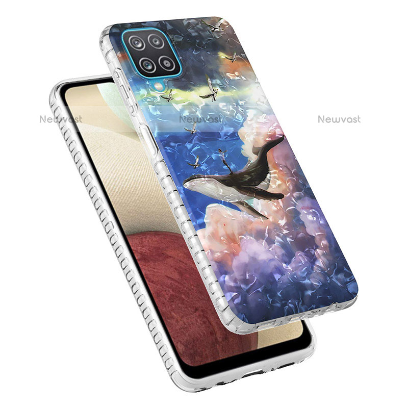 Silicone Candy Rubber Gel Fashionable Pattern Soft Case Cover Y04B for Samsung Galaxy A12